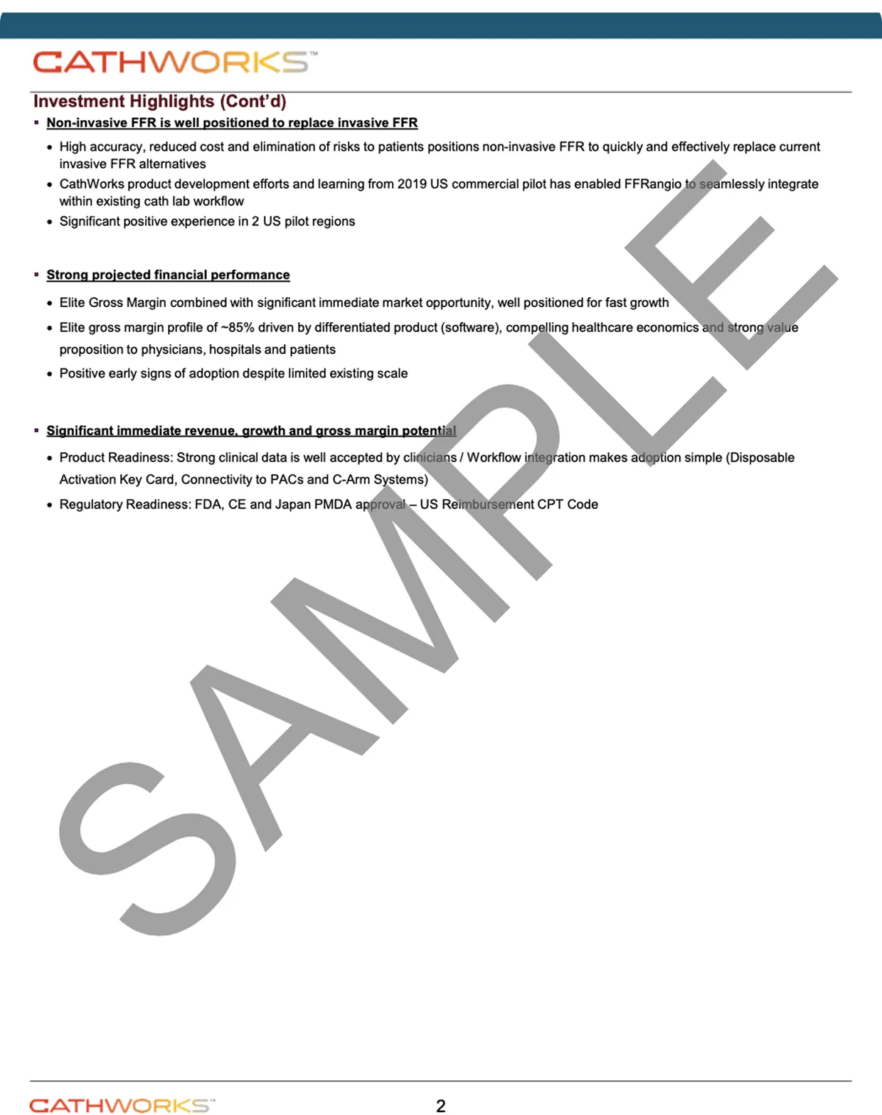 Executive summary sample